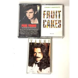 80s 90s Cassette Tapes Lot Yanni Jimmy Buffett Paul Young